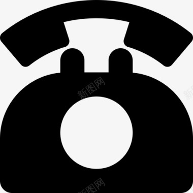 旋转电话固定电话老式图标图标