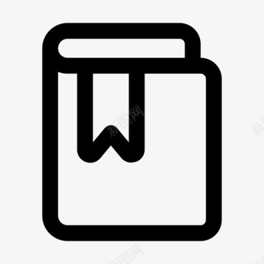 英文书书书签图标图标