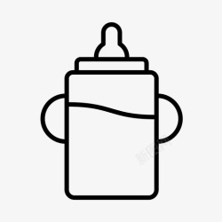 婴儿杯幼儿杯奶瓶日托图标高清图片