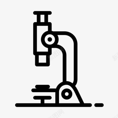 科学小实验显微镜设备实验室图标图标