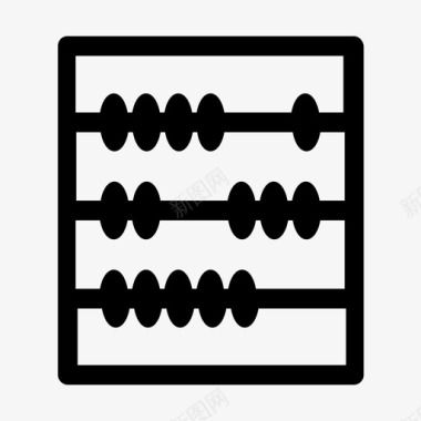 算盘珠算盘教育学校图标图标