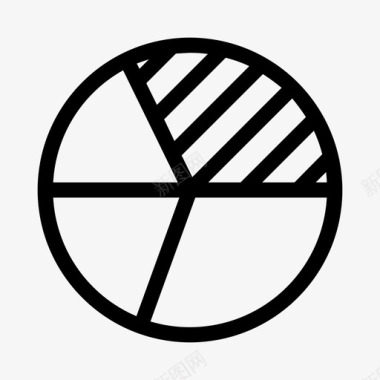 三维饼图饼图分析图标图标