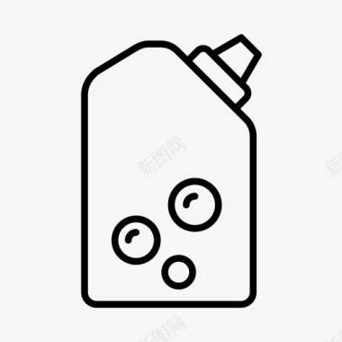 洗涤液瓶子洗衣液图标图标