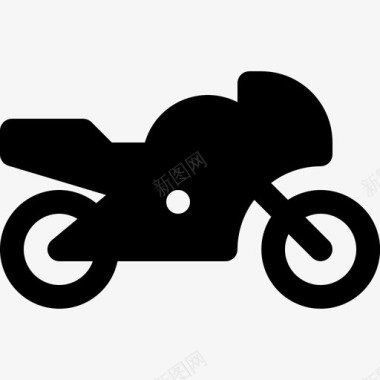 赛车摩托车比赛图标图标