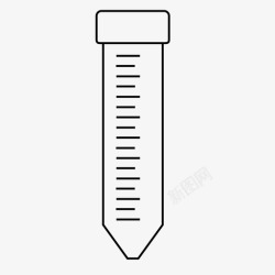 矢量圆锥标志桶离心管实验室猎鹰图标高清图片