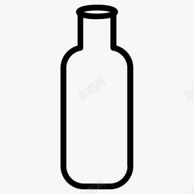 新生儿玻璃奶瓶瓶子玻璃瓶牛奶瓶图标图标