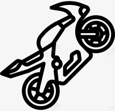 超级自行车极限运动图标图标