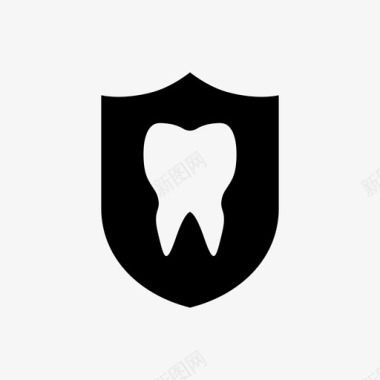 牙齿保护牙科牙医图标图标