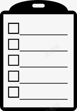 检查标记检查标记剪贴板检查表图标图标