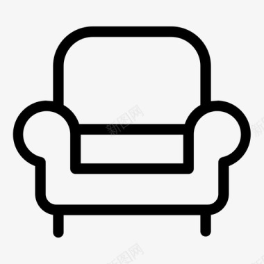 椅子沙发椅子图标图标