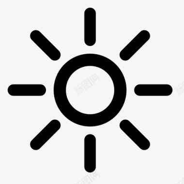 亮度阳光照片编辑器图标图标
