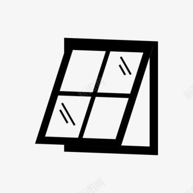 窗户投影窗户家庭窗户房子窗户图标图标