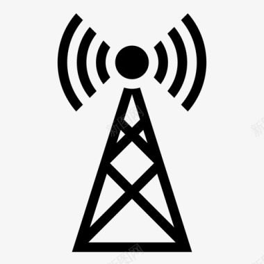 电信宽带广播图标图标
