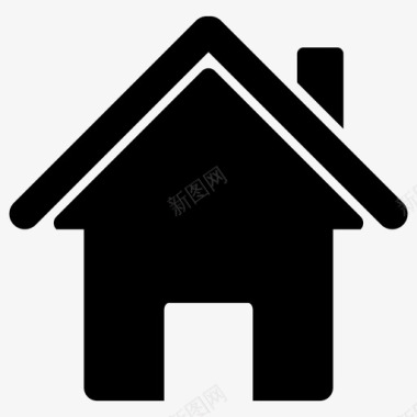 地产房子小屋家图标图标