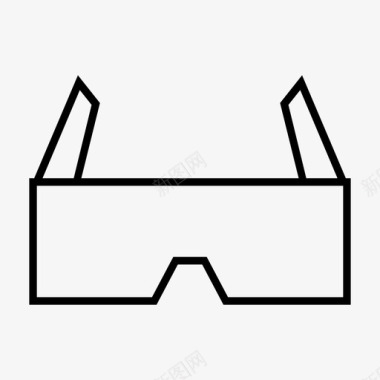3d眼镜电影院眼睛图标图标