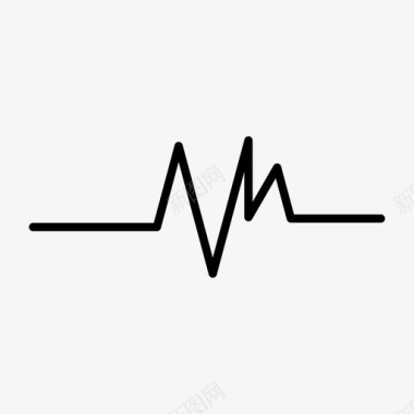 生命的心跳脉搏心脏监护仪心脏脉搏图标图标