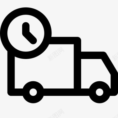 送货车快递货物图标图标