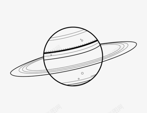 土星银河系行星图标图标