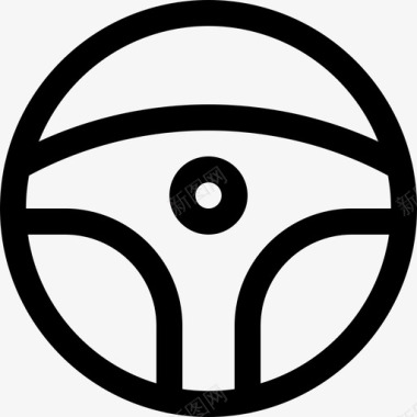 方向盘汽车驾驶图标图标