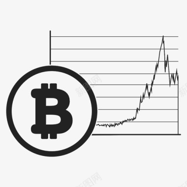 全球比特币加密货币比特币区块链图标图标