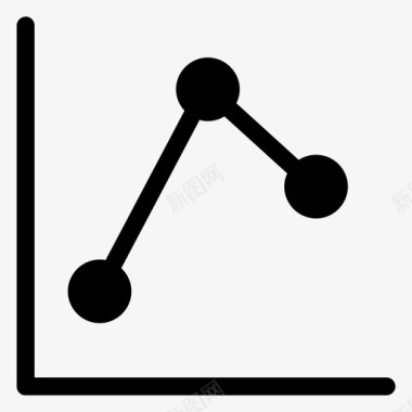 图表图标折线图减少销售额图表图标图标