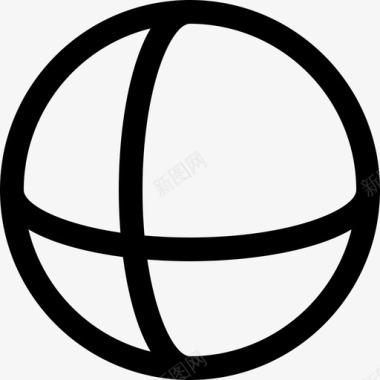 球体圆周圆形图标图标