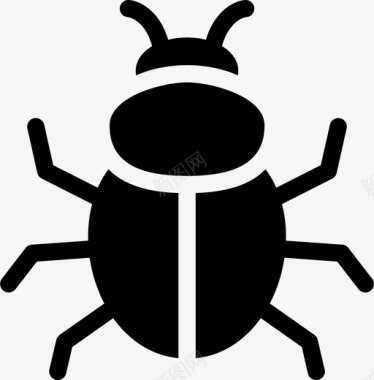 害虫虫子甲虫昆虫图标图标