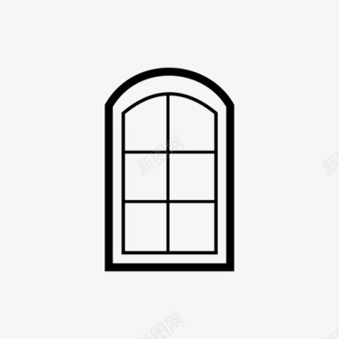 房子窗户家庭窗户房子窗户图标图标