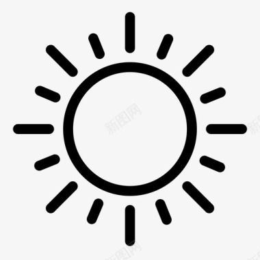 阳光光辉温暖图标图标
