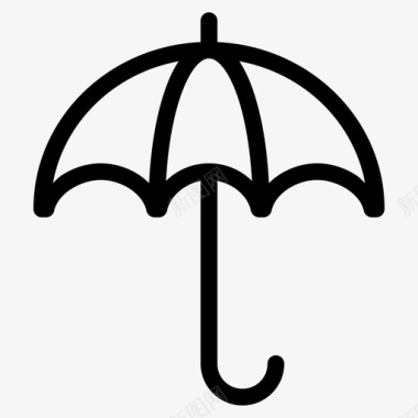 遮阳伞保护伞遮阳伞保险图标图标