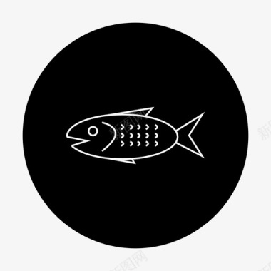 海鲜鱼美食圈图标图标