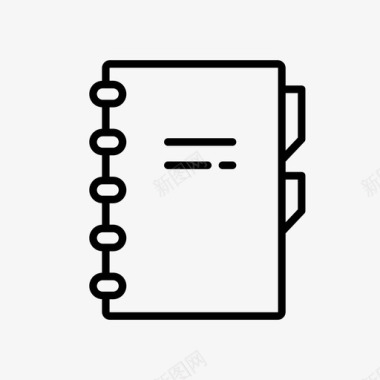 笔记本活页纸文具图标图标