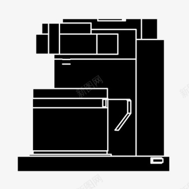 海尔小家电咖啡机早餐咖啡图标图标