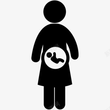 怀孕母亲妻子图标图标