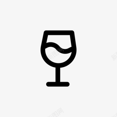 葡萄酒像素完美线条图标图标