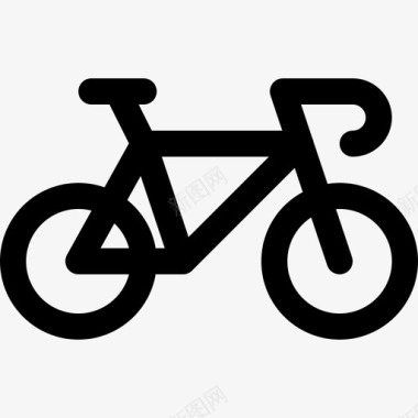 运动自行车自行车踏板驱动图标图标