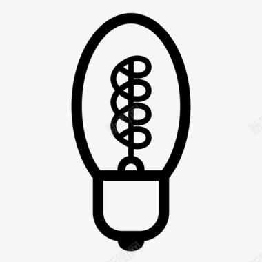 数字2创意素材灯泡电能源图标图标