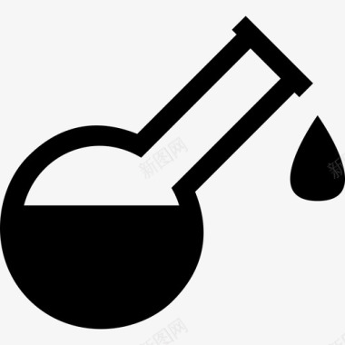 实验室烧瓶佛罗伦萨烧瓶容量瓶实验室设备图标图标