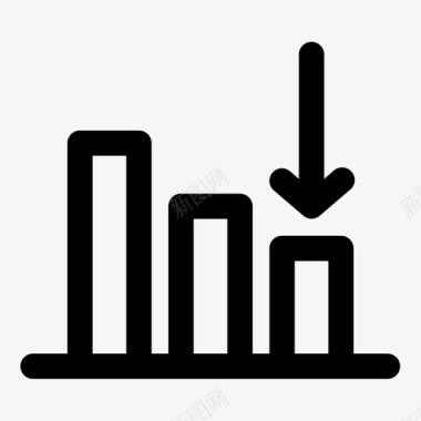 公告栏栏向下统计图表栏减少图标图标