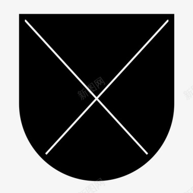 保护中世纪盾牌战斗保护图标图标