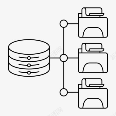 主机数据库文件夹主机图标图标