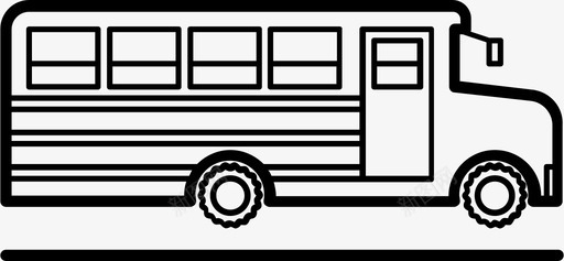 校车公共汽车司机道路图标图标