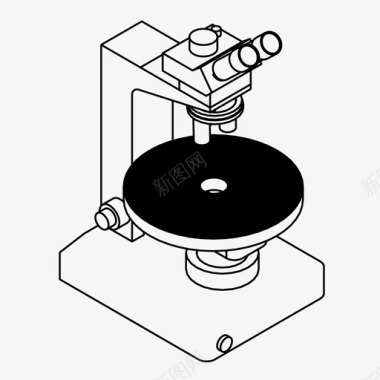 人群调查显微镜化学调查图标图标