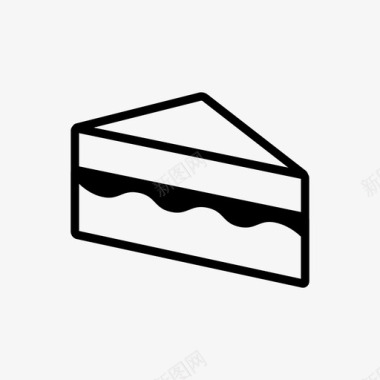 蛋糕面包房奶酪蛋糕图标图标