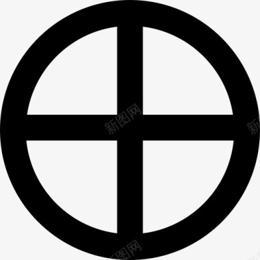 形状和符号地球符号形状占星术图标图标