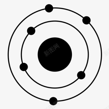 物理原子同位素原子化学图标图标