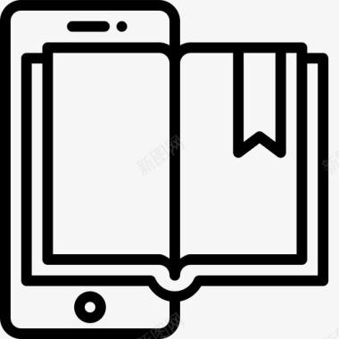 学习教具手机书籍教育图标图标