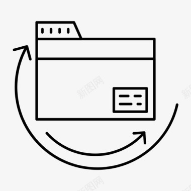 行发行文件夹存档业务图标图标