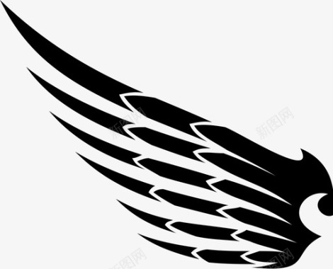 翅膀天使的翅膀飞翔图标图标