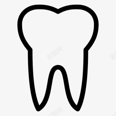 牙根牙齿牙医磨牙图标图标